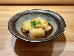 餅とチーズと豆腐の揚げ出し