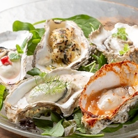 ワインやシャンパンによく合う、旨いアラカルトが豊富に