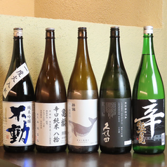 日本酒も充実！定番から希少銘柄まで取り揃えております