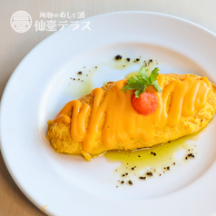 竹鶏たまご明太子オムレツ