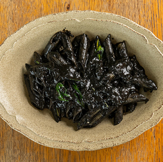 にが菜とイカ墨のペンネ/じゃがいもと季節野菜のジェベーゼ　リングイネ