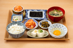 朝の生卵定食 ※明太子食べ放題!