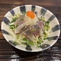 料理メニュー写真&nbsp;炙り鯵のポン酢がけ