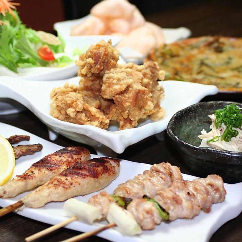 飲み放題付セットメニューがなんと2980円！自慢の串を始め、大満足のお料理内容です！
