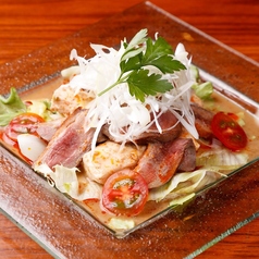 ●合鴨ロースと豆腐のよだれ鶏風