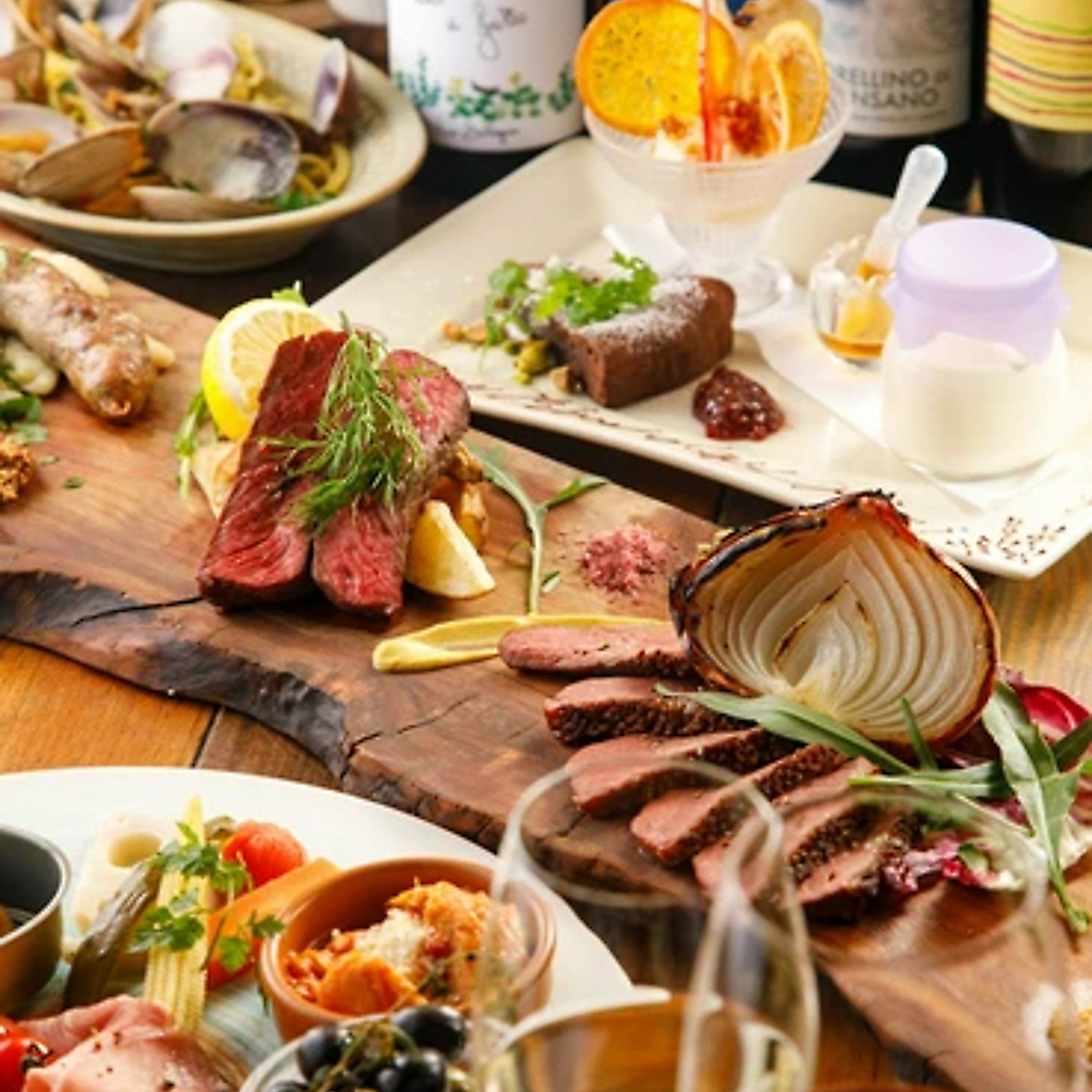 【名古屋駅徒歩3分】個室＆テラス席の肉ビストロで贅沢時間！コース3980円～