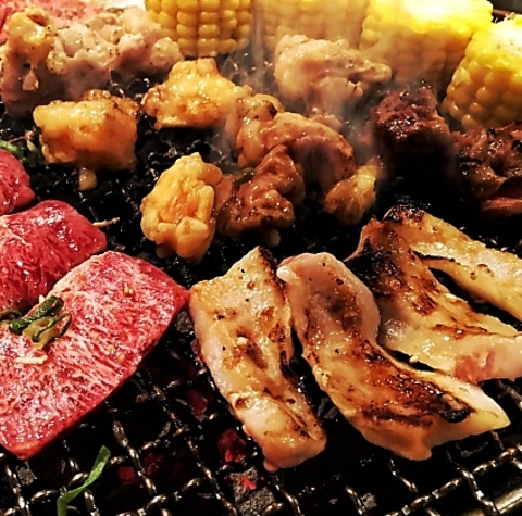 ◆屋外で焼肉&BBQが楽しめる極上ビアテラス◆暖房・防寒ビニール完備！最大65名様迄◎