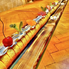 身長ロールケーキ