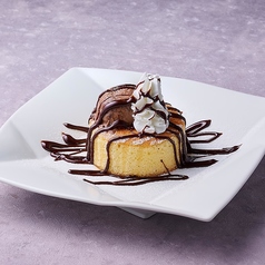 パンケーキ　チョコソース