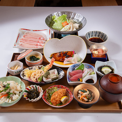 冬の五稜御膳~三河もち豚しゃぶしゃぶ付~の写真