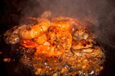 海老と牡蠣のニンニクバター