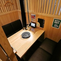 個室風のお席のご用意