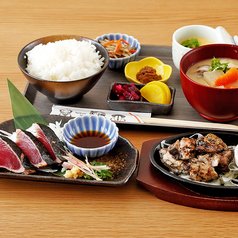 軍鶏炭火焼き(小)と選べるおかず上定食