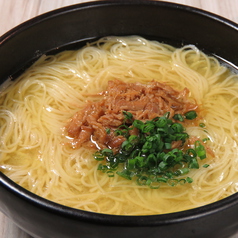 鶏スープにゅうめん