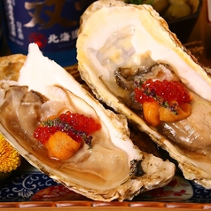 厚岸産 痛風牡蠣 雲丹いくら乗せ~1ピース~