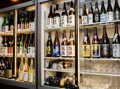 日本酒は大井町一番の品揃え！品揃えは常時30本～45本！