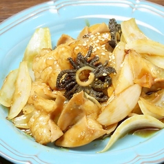 牛もつの生姜焼き