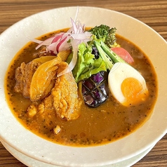 【7月限定】夏野菜のポークピンダルースープカレー