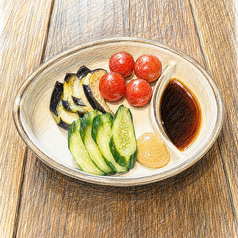 漬物3種(きゅうり、なす、ミニトマト)