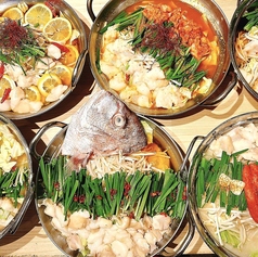 但馬牛の上モツを使用！いのうえの特製もつ鍋は全9種類ご用意