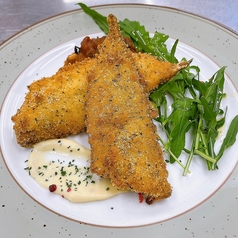 カポナータと香草パン粉のアジフライの写真