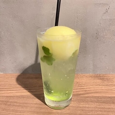 柚子モヒート 柚子シャーベットのせ