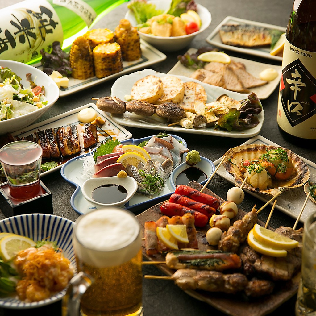 あれもこれも食べたい…そんな方は食べ飲み放題で決まりッ♪どれだけ食べても5000円ポッキリ◎