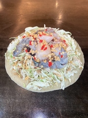 【洋食焼】海鮮スペシャル【いか・大海老・貝柱】/【洋食焼】いか豚ねぎ3倍盛り【目玉のせ】