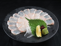 九州を代表する高級魚　冬が最も旬のアラの薄造り