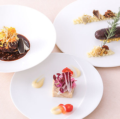 フランス料理ミル・エルブのコース写真