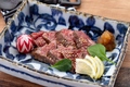 料理メニュー写真&nbsp;黒毛和牛のタタキ