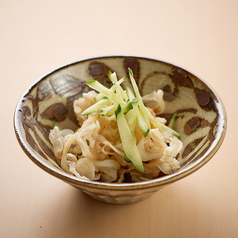 ミミガーと島きゅうりの和え物~シークワーサーポン酢~