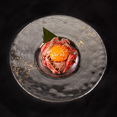 A5黒毛和牛特上炙りユッケ