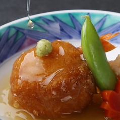 里芋饅頭～沢煮餡かけ～