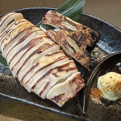 丸ごとイカ炭火焼き