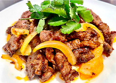 スパイシーな牛肉炒め