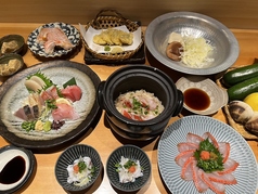金目鯛の佐藤のコース写真