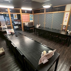 テーブルレイアウトの自在の個室