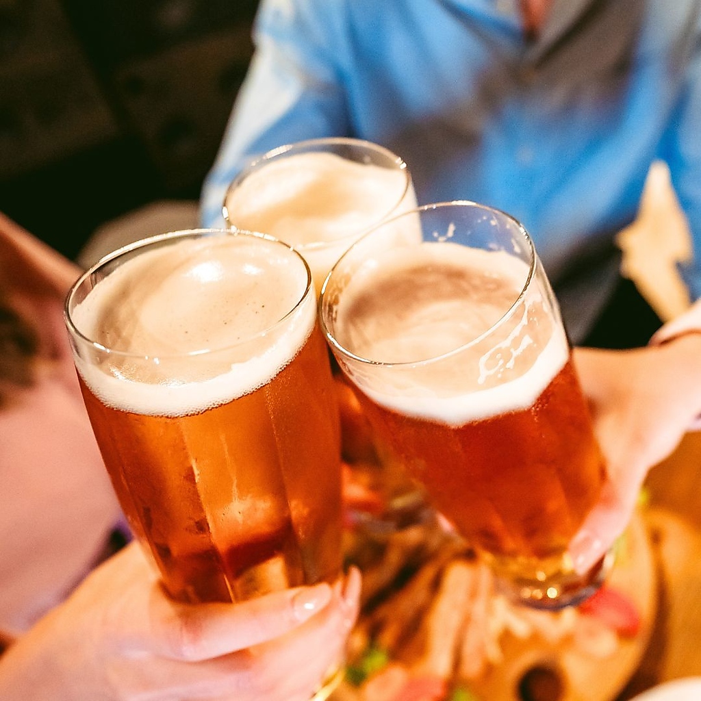 生ビール付きのプランが多数！
