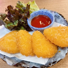 カマンベールチーズの天ぷら 柚子蜜添え