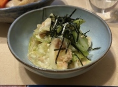 冷製キャベツとツナの旨和え