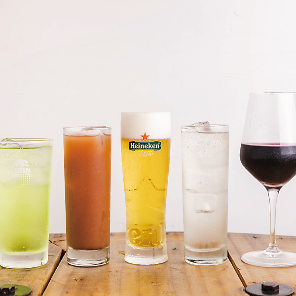 飲み放題プランもご用意してます！120分飲み放題2,000円/ノンアル飲み放題も1,800円で！