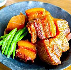 旨トロ豚の角煮 辛しの柚子胡椒で