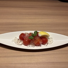 トマトの白ワインゼリー