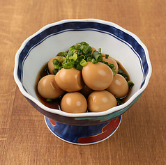 うずら卵のニンニク甘醤油漬け