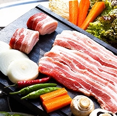 サムギョップサル (三段バラ肉) 1人前