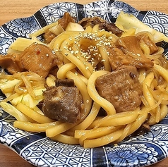 もつ焼きうどん