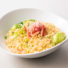 蟹とレタスの炒飯