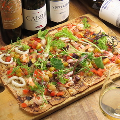 シーフードピッツァ