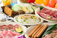 【那須野ヶ原和牛使用！】和牛BBQプラン全12品4708円(税込)＋設備利用料♪様々な部位の和牛を満喫できると豪華プランです♪那須野ヶ原和牛を使用したヒレやサーロインのステーキ、カルビや特製牛タンなどを堪能！贅沢したい日やお祝いのイベントなどにいかがですか？〆はお肉の旨味がたっぷり染み込んだガーリックライス◎